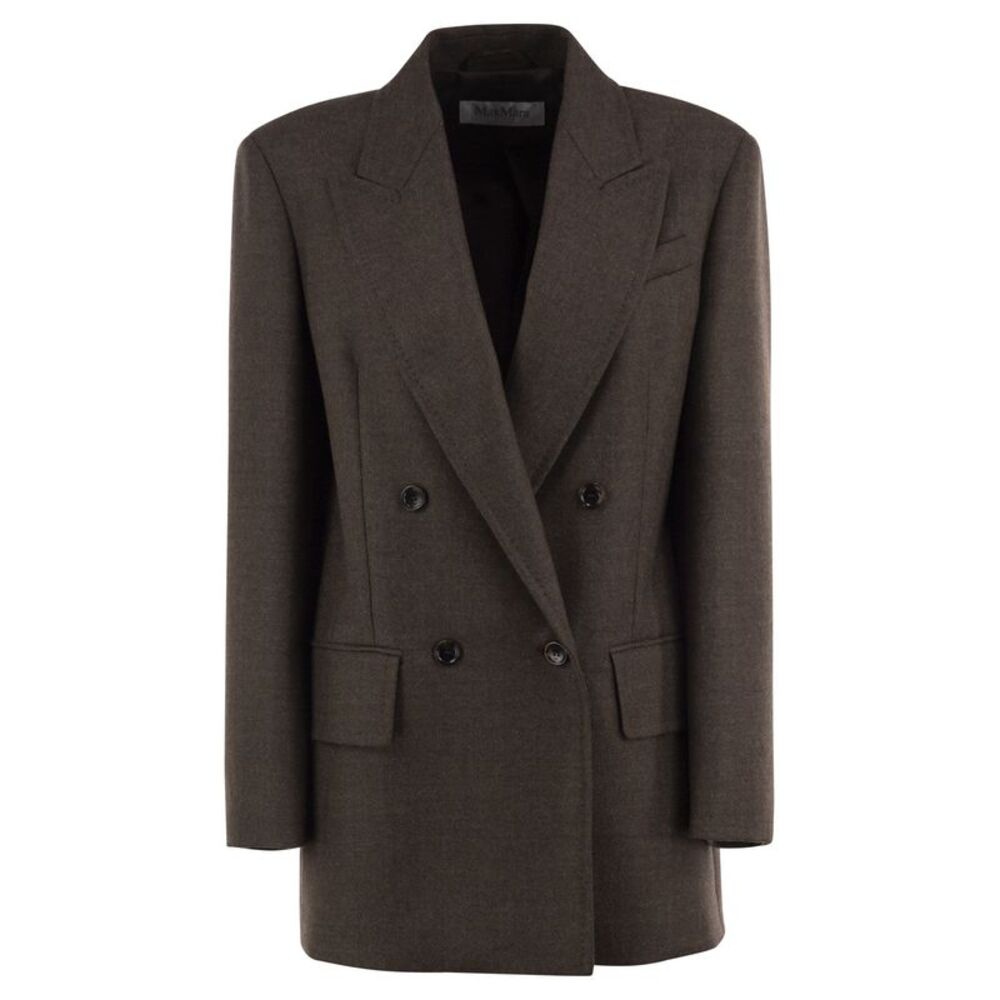 Max Mara Women Mxspulvino - Double-Breasted Virgin Wool Blazer